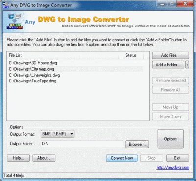 Any DWG to Image Converter Standard